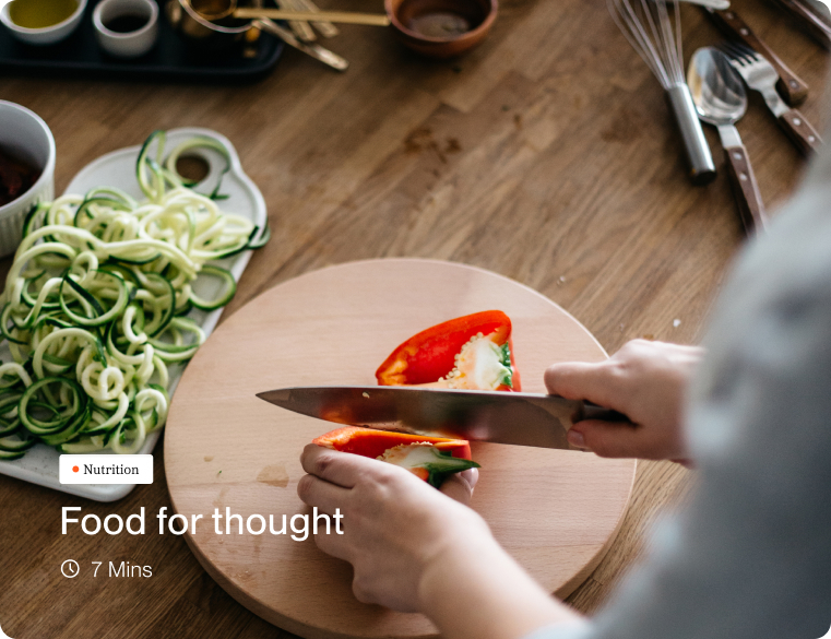 our approach tailored course food for thought